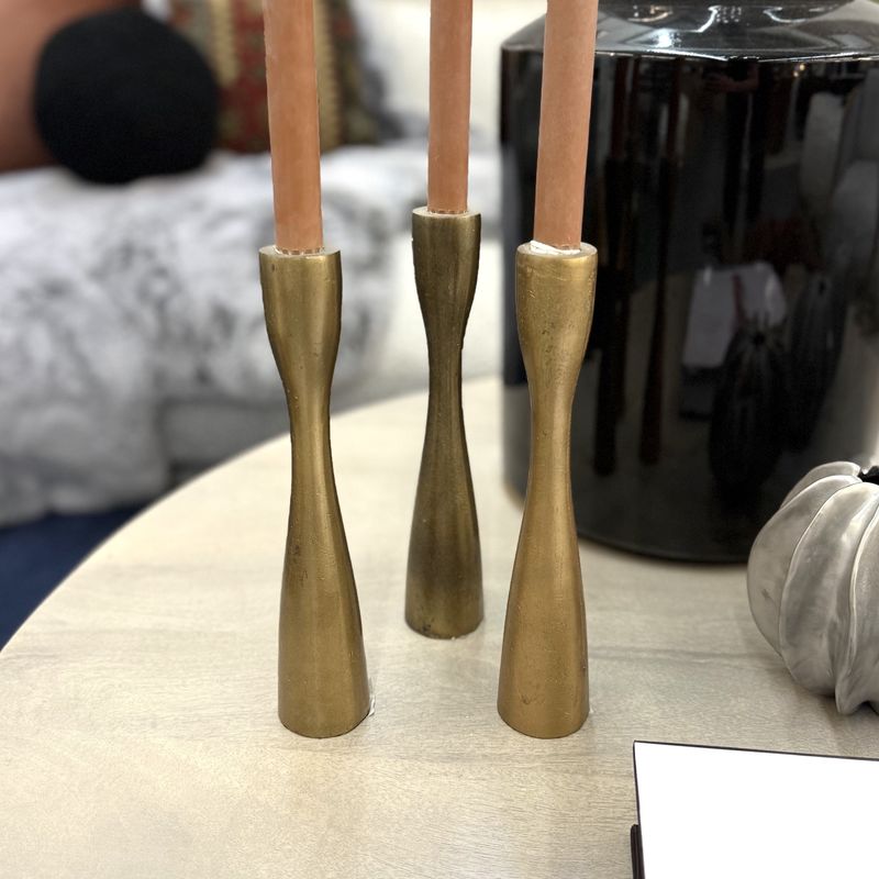 Gold Candlestick Holder