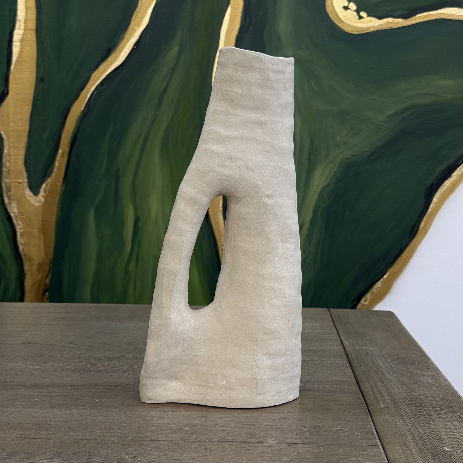 Natural Sculptural Abstract Vase