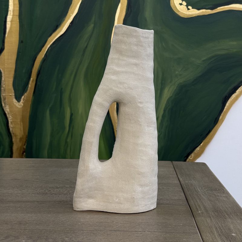 Natural Sculptural Abstract Vase