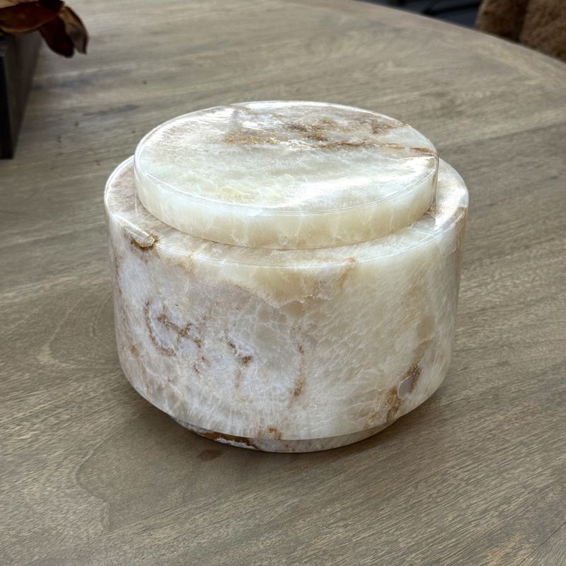 Round Onyx Box