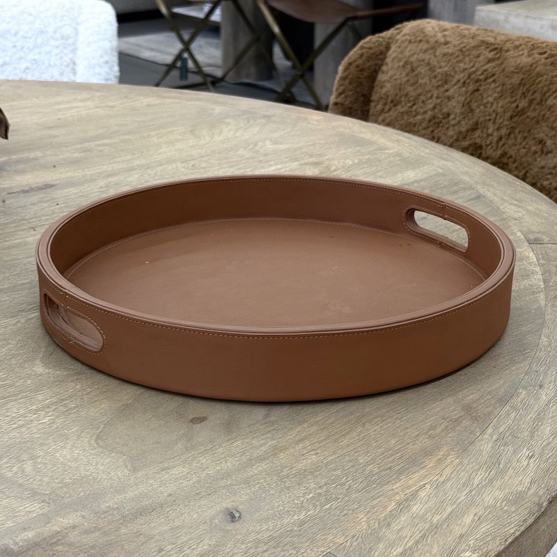 Brown Leather Tray