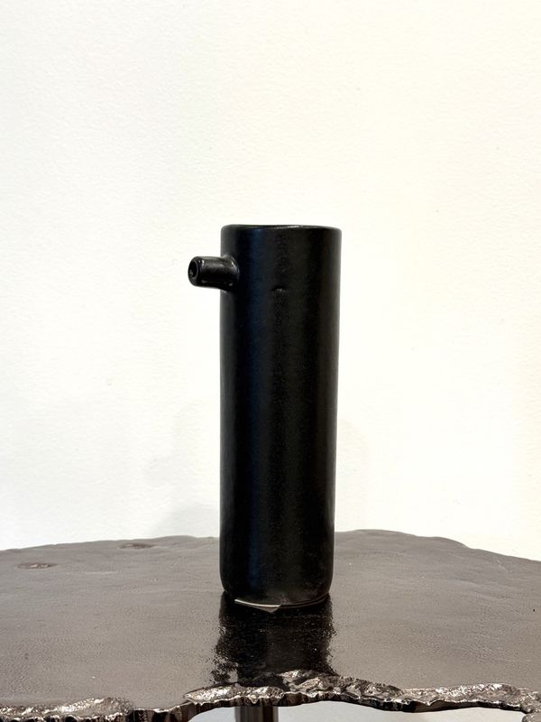 Black Vase with Spout