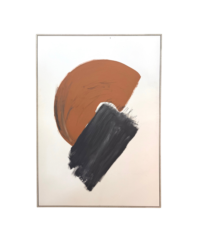 Brushed Geometry Large Canvas Art