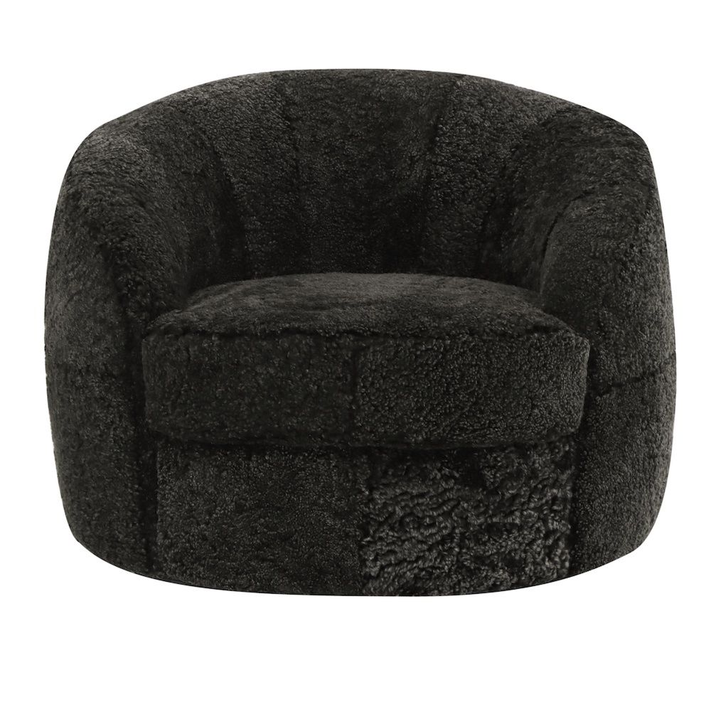 Sennon Occasional Swivel Chair, Color: Natural Espresso