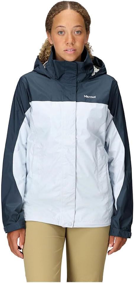 Marmot Women’s PreCip® Eco Waterproof Rain Jacket, Color: Thunder/Vapor, Size: Large