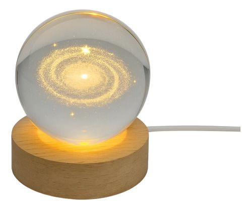 Lampara Bola De Cristal Veladora Con Luz Led Feliz Cumple