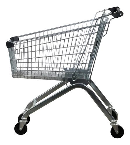 Carro (carrito) De Supermercado 60l Color Negro