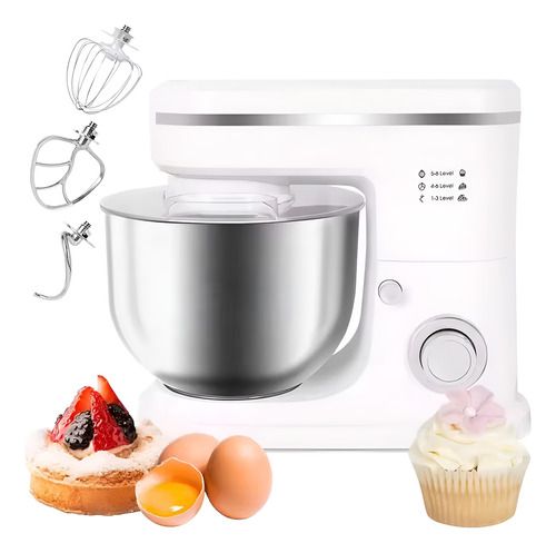 Batidora  Planetaria 6 Litros 1500 W 6 Velocidades Blanco 50 Hz/ 60 Hz