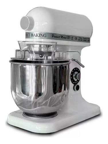 Batidora Planetaria Profesional 7 Litros Bowl En Acero Inox, Color: Blanco, Frecuencia: 60