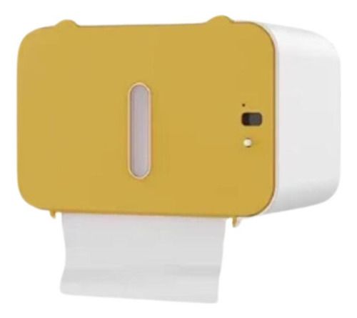 Dispensador De Papel Higiénico Automático Electrico, Color: Amarillo