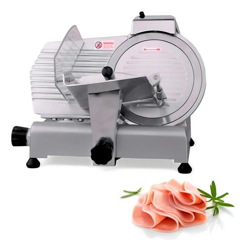 Cortadora Feteadora De Fiambres Hoja 25 Cm Eléctrica Gris