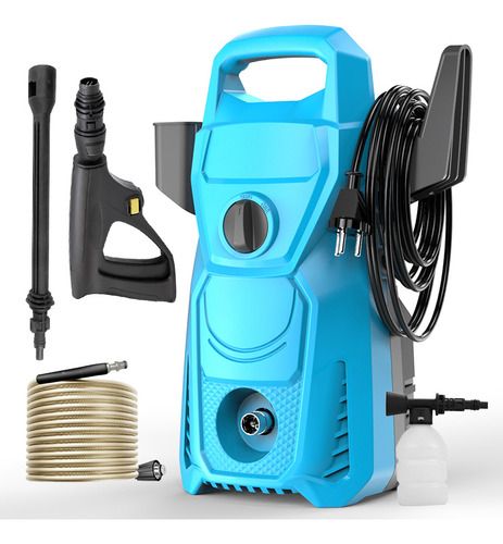 Hidrolavadora  Con Sistema De Succión Alta Presión 1400 W Celeste 50hz/60hz