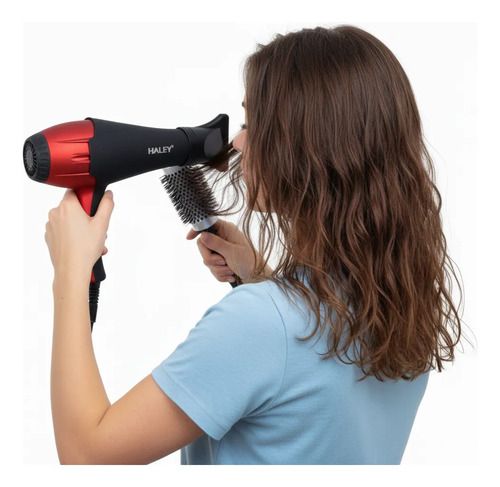 Secador De Pelo Haley 2800 W 2 Velocidades 3 Temperaturas Negro