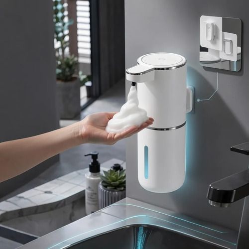 Dispensador De Jabón Automático Con Sensor Jabón Y Espuma Blanco