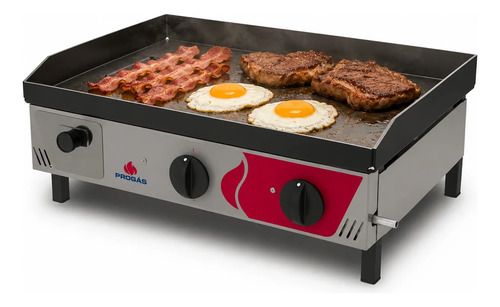 Plancha Chivetera A Gas Progas 2 Quemadores 65 Cm