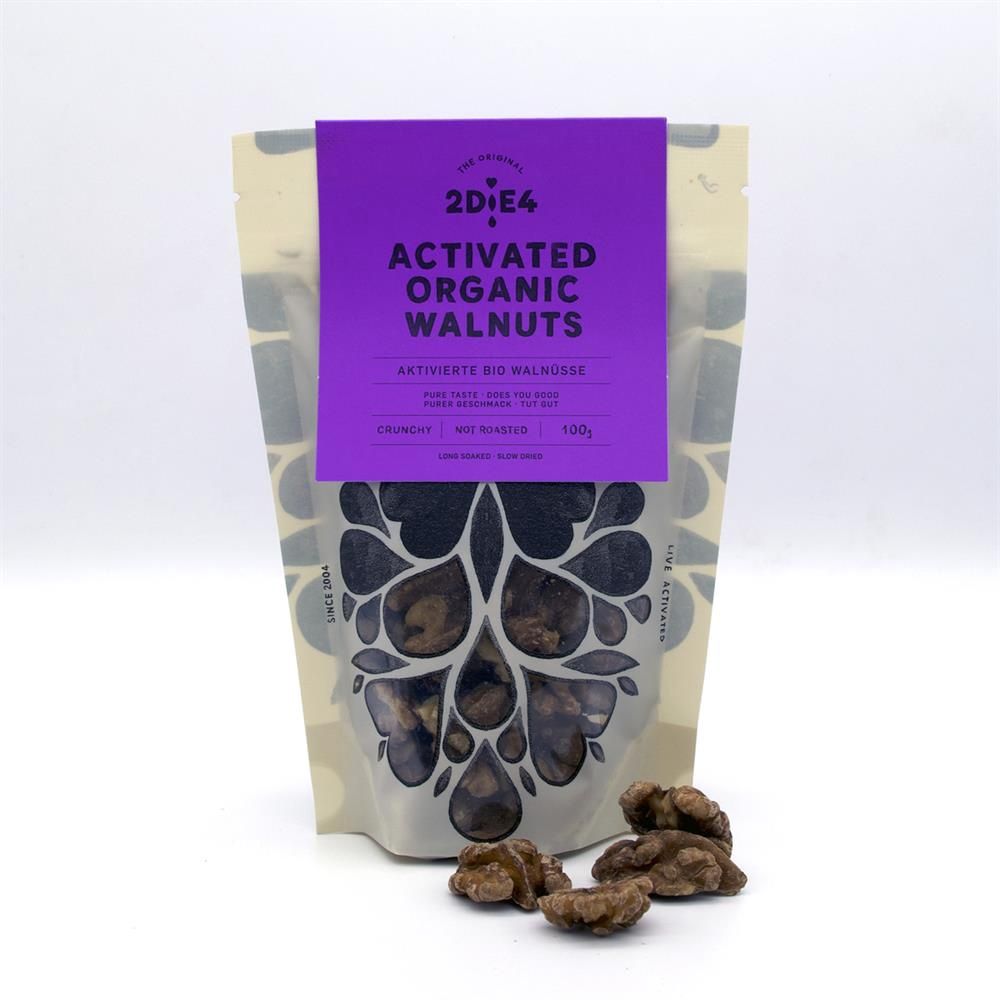 2Die4 Activated Organic Walnuts 100g