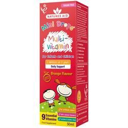 Natures Aid Mini Drops Multi 3mnths-5yrs