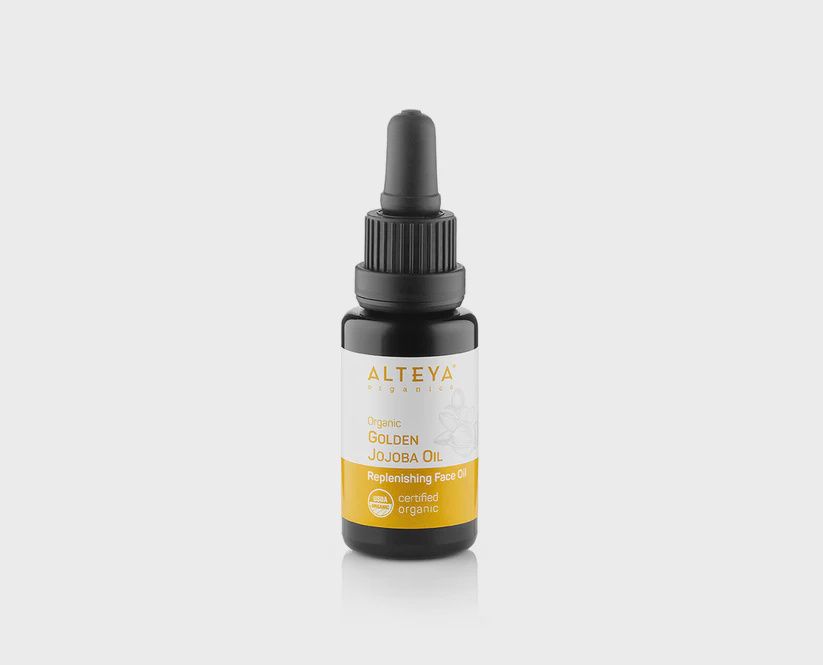 ORGANIC JOJOBA OIL 20ml VIOLET GLASS BOTTLE &amp; PIPETTE