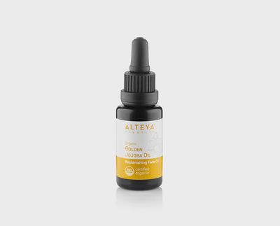 ORGANIC JOJOBA OIL 20ml VIOLET GLASS BOTTLE &amp; PIPETTE