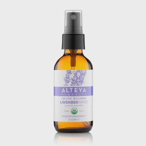BULGARIAN LAVENDER WATER AMBER GLASS SPRAY BOTTLE