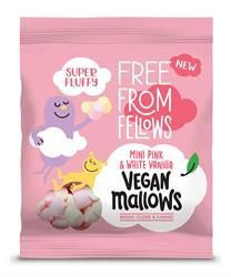 Free From Fellows Vegan Vanilla Pink &amp; White Mini Mallows 105g