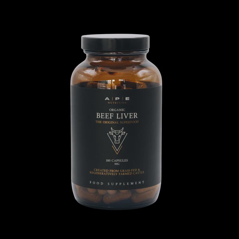 APE Nutrition Grass-Fed Beef Liver 180 Capsules