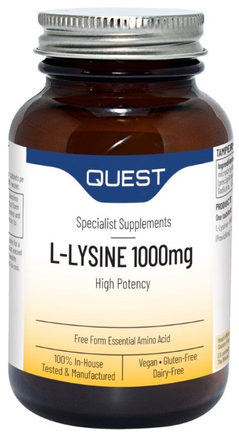 Quest L- Lysine 1000mg 90 tabs