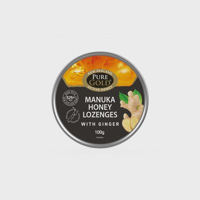 Pure Gold Manuka Honey Lozenges with Ginger