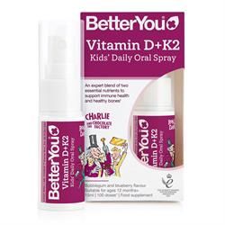 BetterYou Kids Vit D+K2 Spray 3000iu