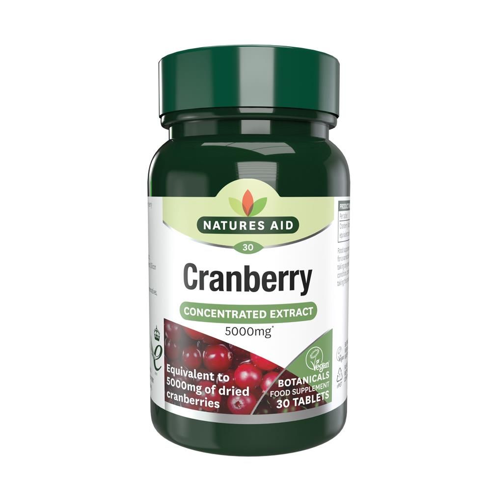 Natures Aid Cranberry - 200mg (5000mg equiv) 30 Tabs