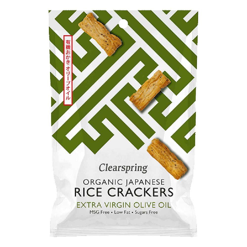 Clearingspring Organic Rice Crackers - Olive Oil