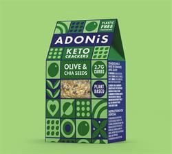 Adonis Olive and Chia Keto Crackers 60g