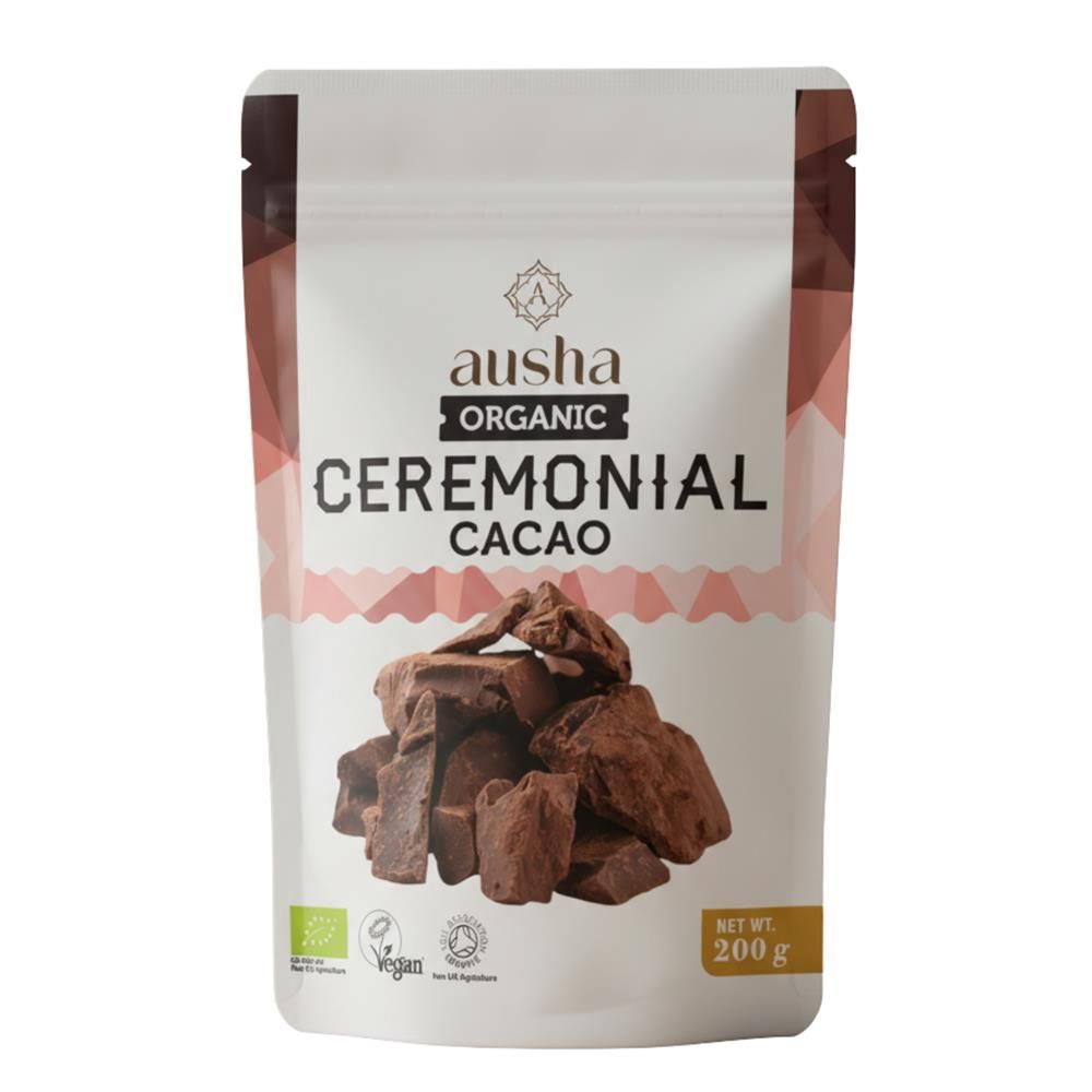 Ausha Organic Ceremonial Cacao Paste 200g
