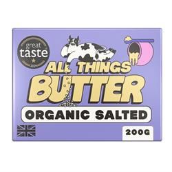 All Things Butter British Organic Salted Butter 200g