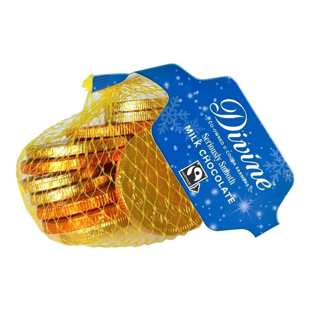 Divine Milk Chocolate Coin - net bag