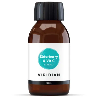 Viridian Organic Elderberry &amp; Vit C Extract 100ml.
