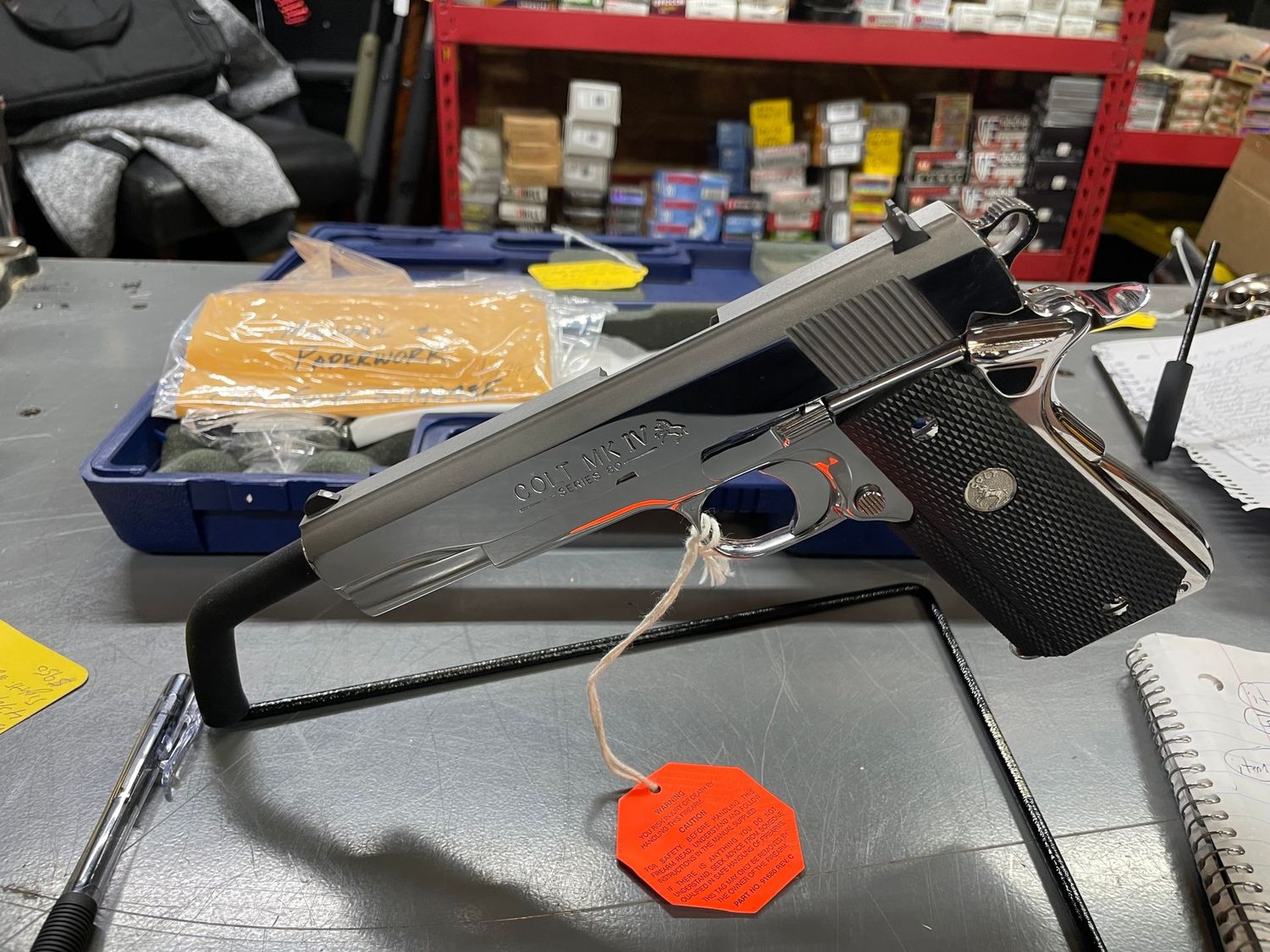 Colt Government Model MK IV Series 80. 5 inch, 45 acp, 1997, 2 mags. Bright stainless, Beautiful gun!