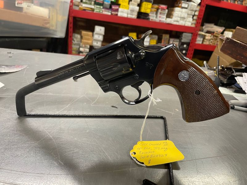 Colt Lawman, 357 Magnum, 4 inch, Blued, 1975, Excellent Colt Lawman, 357 Magnum, 4 inch, Blued, 1975, Excellent