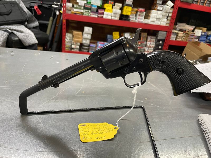 Colt Single Action Army Frontier Scout, 22 LR, 5 1/2 inch , blued, 1961 Colt Single Action Army Frontier Scout, 22 LR, 5 1/2 inch , blued, 1961