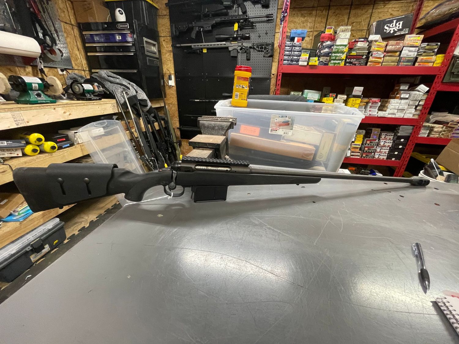 Savage Model 111, 338 Lapua. Right hand bolt, very good condition. 1 mag. No sights or optic. 26 inch with brake Savage Model 111, 338 Lapua. Right hand bolt, very good condition. 1 mag. No sights or optic. 26 inch with brake