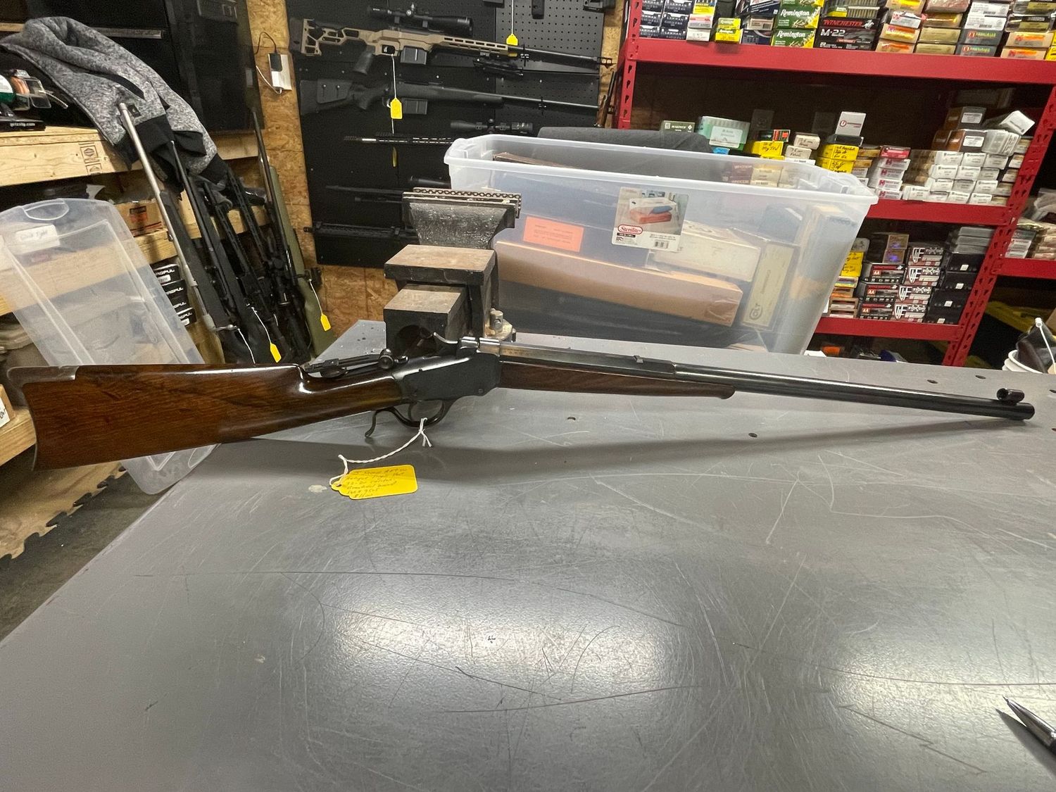 J Stevens A&T CO. Antique single shot 32-20 caliber. Excellent condition, beautiful wood! Fold up tang sight J Stevens A&T CO. Antique single shot 32-20 caliber. Excellent condition, beautiful wood! Fold up tang sight