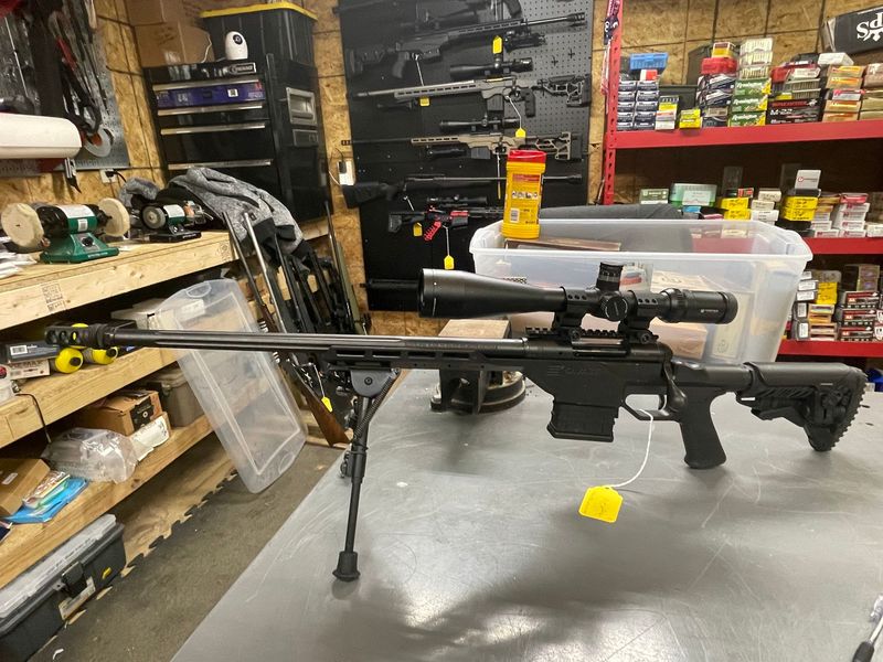 Savage Model 10, 308, Left Hand Bolt, New with box. 20 inch with bipod and brake with suppressor adapter. 1, 10 round mag. Vortex Viper 4-24x50 scope