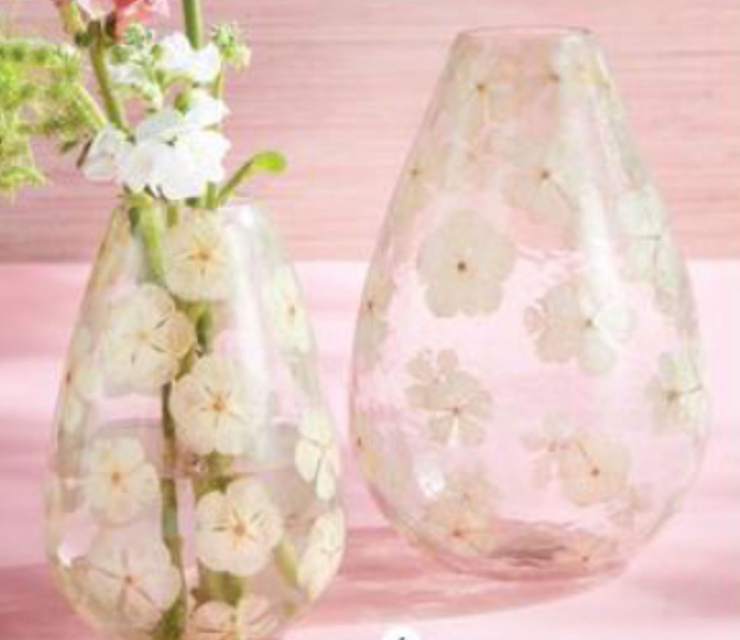 SMALL PRESSED FLOWER VASE