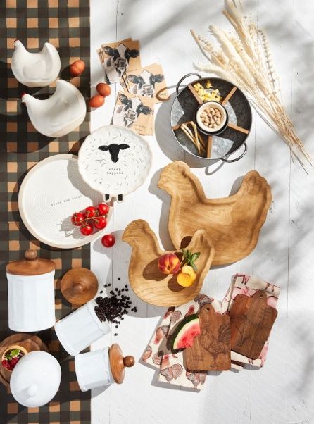 Large Wood Chicken Platter