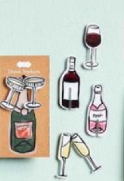 Wine Acrylic Drink  Marker Set