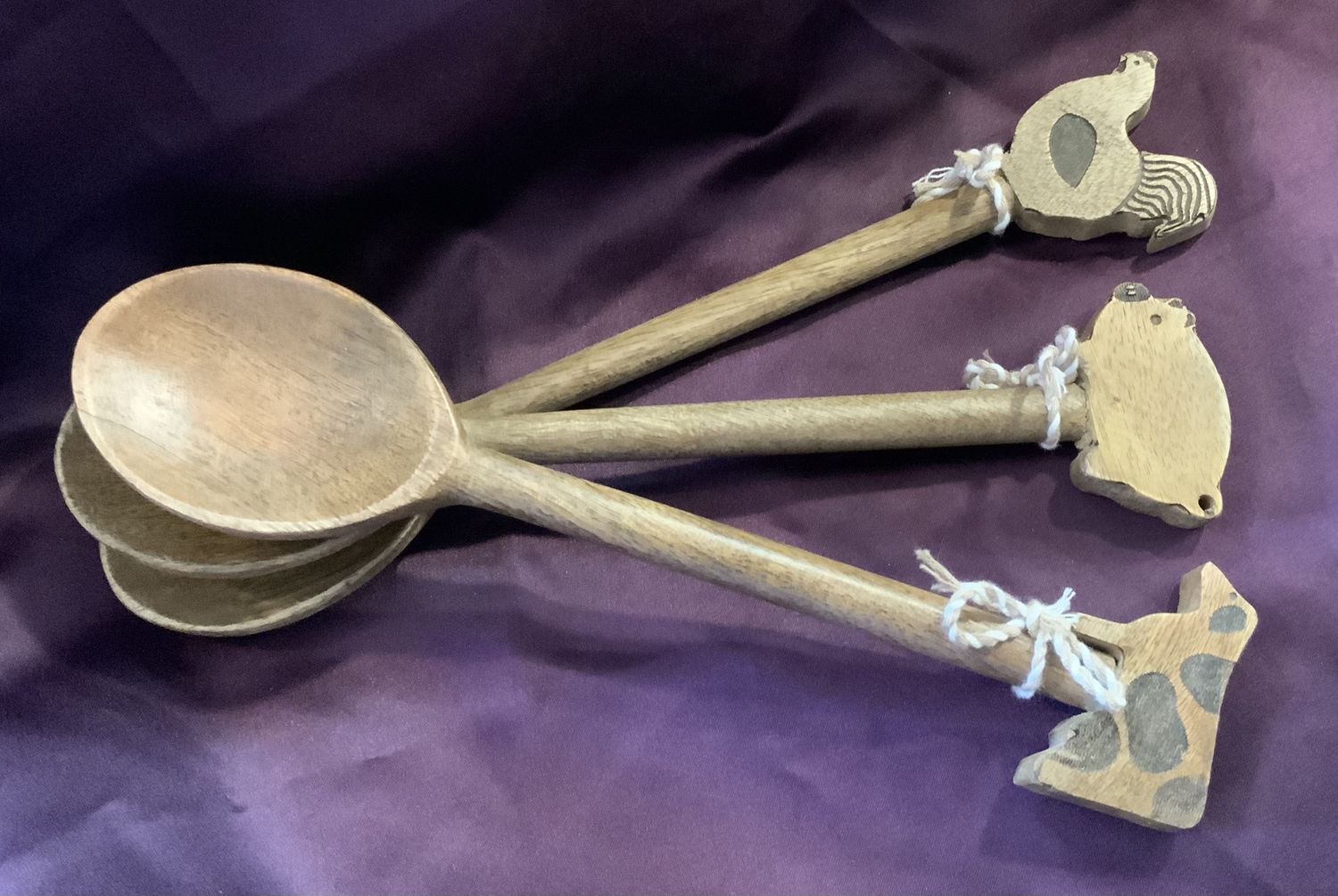 FARM ANIMAL WOODEN SPOONS