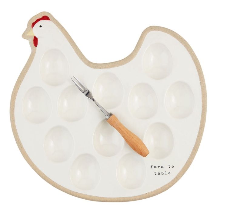 Hen Deviled Egg Platter