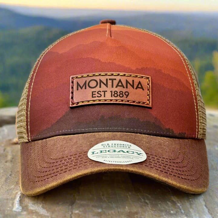 Montana Mountains Trucker Hat