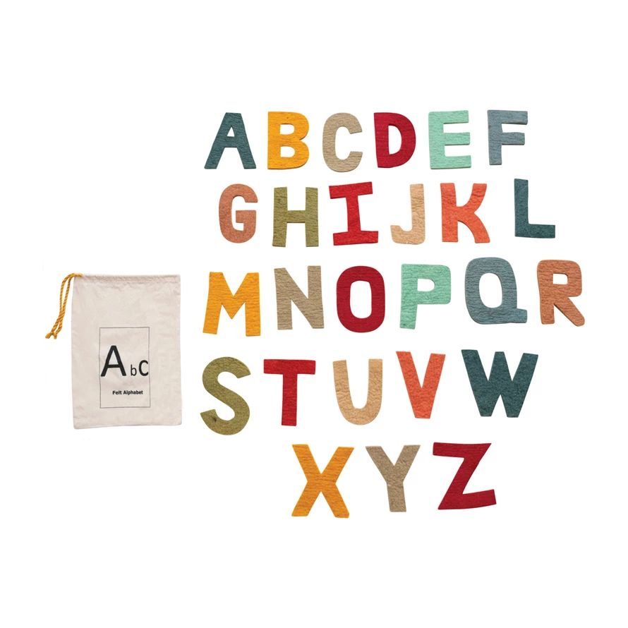 HANDMADE WOOL FELT ALPHABET