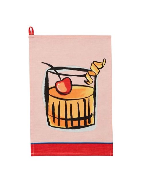 OLD COLOR TRIM COCKTAIL TOWEL